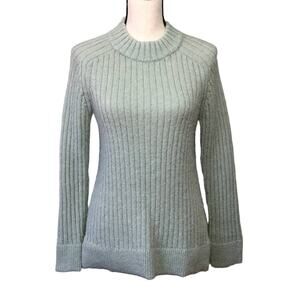 Banana Republic Women's Petites Relaxed Sweater Tunic Green Wool Alpaca Medium